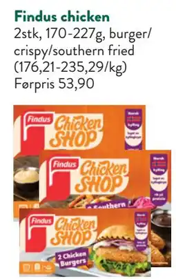 Jacobs Findus chicken tilbud