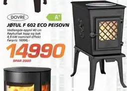 Coop Byggmix JØTUL F 602 ECO PEISOVN tilbud