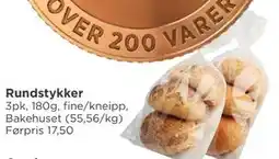 Meny Rundstykker tilbud