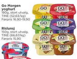 Meny Go Morgen yoghurt tilbud