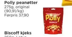 Meny Polly peanøtter tilbud