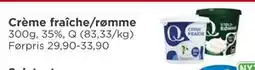 Meny Crème fraîche/rømme tilbud