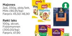 Meny Røkt laks tilbud