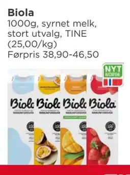 Meny Biola tilbud