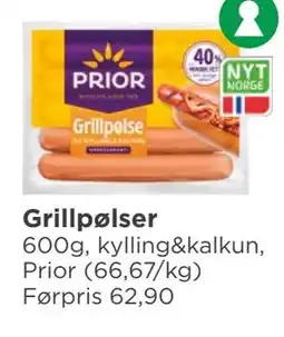 Meny Grillpølser tilbud