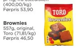 Meny Brownies tilbud