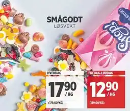 Meny SMÅGODT tilbud
