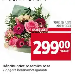 Meny Håndbundet rosemiks rosa tilbud