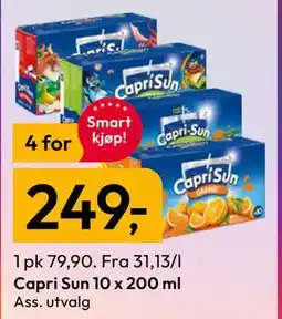 Gigaboks Capri Sun 10 x 200 ml tilbud
