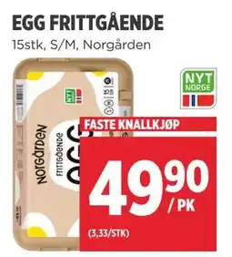 Meny EGG FRITTGÅENDE tilbud