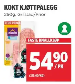 Meny KOKT KJØTTPÅLEGG tilbud