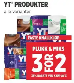 Meny YT PRODUKTER tilbud