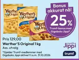Gigaboks Werther'S Original 1 kg tilbud