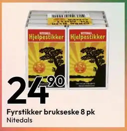 Gigaboks Fyrstikker brukseske 8 pk tilbud