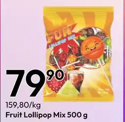 Gigaboks Fruit Lollipop Mix 500 g tilbud