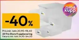 Gigaboks Alt fra Store It oppbevaring tilbud