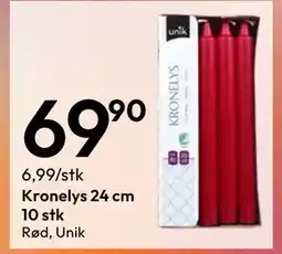 Gigaboks Kronelys 24 cm 10 stk tilbud