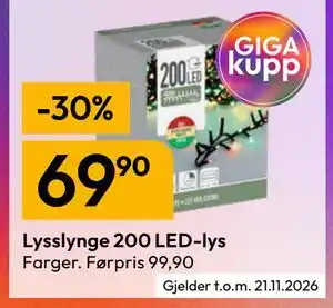 Lysslynge 200 LED-lys