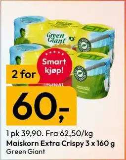 Gigaboks Maiskorn Extra Crispy 3 x 160 g tilbud