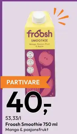 Gigaboks Froosh Smoothie tilbud