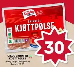 Matkroken GILDE SKINNFRI KJØTTPØLSE tilbud