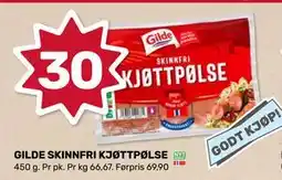 Coop Marked GILDE SKINNFRI KJØTTPØLSE tilbud