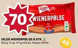 Matkroken GILDE WIENERPØLSE 8 STK tilbud