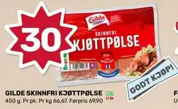 Matkroken GILDE SKINNFRI KJØTTPØLSE tilbud