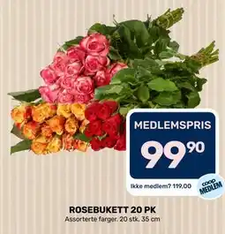 Coop Marked ROSEBUKETT 20 PK tilbud