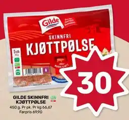Coop Marked GILDE SKINNFRI KJØTTPØLSE tilbud