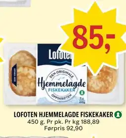 Coop Prix LOFOTEN HJEMMELAGDE FISKEKAKER tilbud