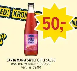 Coop Prix SANTA MARIA SWEET CHILI SAUCE tilbud