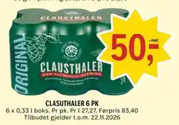 Coop Prix CLASUTHALER 6 PK tilbud