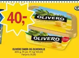 Coop Prix OLIVERO SMØR-OG OLIVENOLJE tilbud