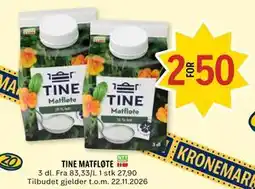 Coop Prix TINE MATFLØTE tilbud
