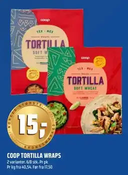 Coop Obs COOP TORTILLA WRAPS tilbud