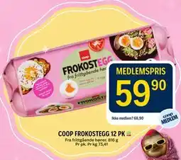 Coop Prix COOP FROKOSTEGG 12 PK tilbud