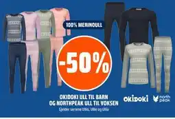 Coop Obs OKIDOKI ULL TIL BARN OG NORTHPEAK ULL TIL VOKSEN tilbud