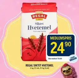 Coop Prix REGAL SIKTET HVETEMEL tilbud