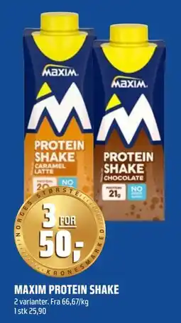 Coop Obs MAXIM PROTEIN SHAKE tilbud