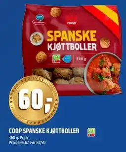 Coop Obs COOP SPANSKE KJØTTBOLLER tilbud