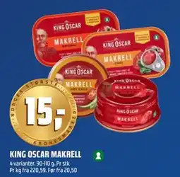 Coop Obs KING OSCAR MAKRELL tilbud