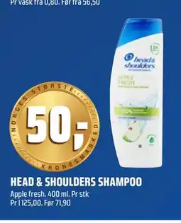 Coop Obs HEAD & SHOULDERS SHAMPOO tilbud