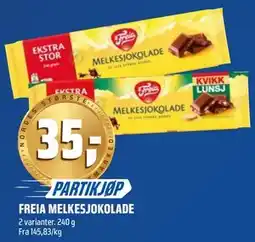 Coop Obs FREIA MELKESJOKOLADE tilbud