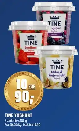 Coop Obs TINE YOGHURT tilbud