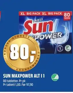Coop Obs SUN MAXPOWER ALT I 1 tilbud