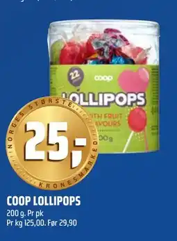 Coop Obs COOP LOLLIPOPS tilbud