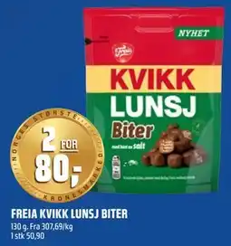 Coop Obs FREIA KVIKK LUNSJ BITER tilbud
