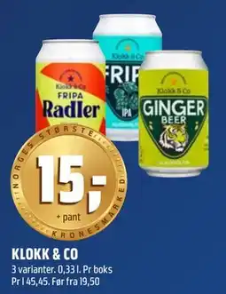 Coop Obs KLOKK & CO tilbud