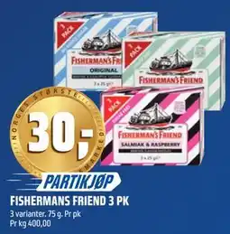 Coop Obs FISHERMANS FRIEND 3 PK tilbud